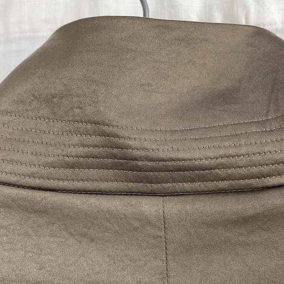 Vintage 90s Y2K Jacket Blazer by ENJOY medium brown shimmer kimono sleeve - Picture 10 of 16